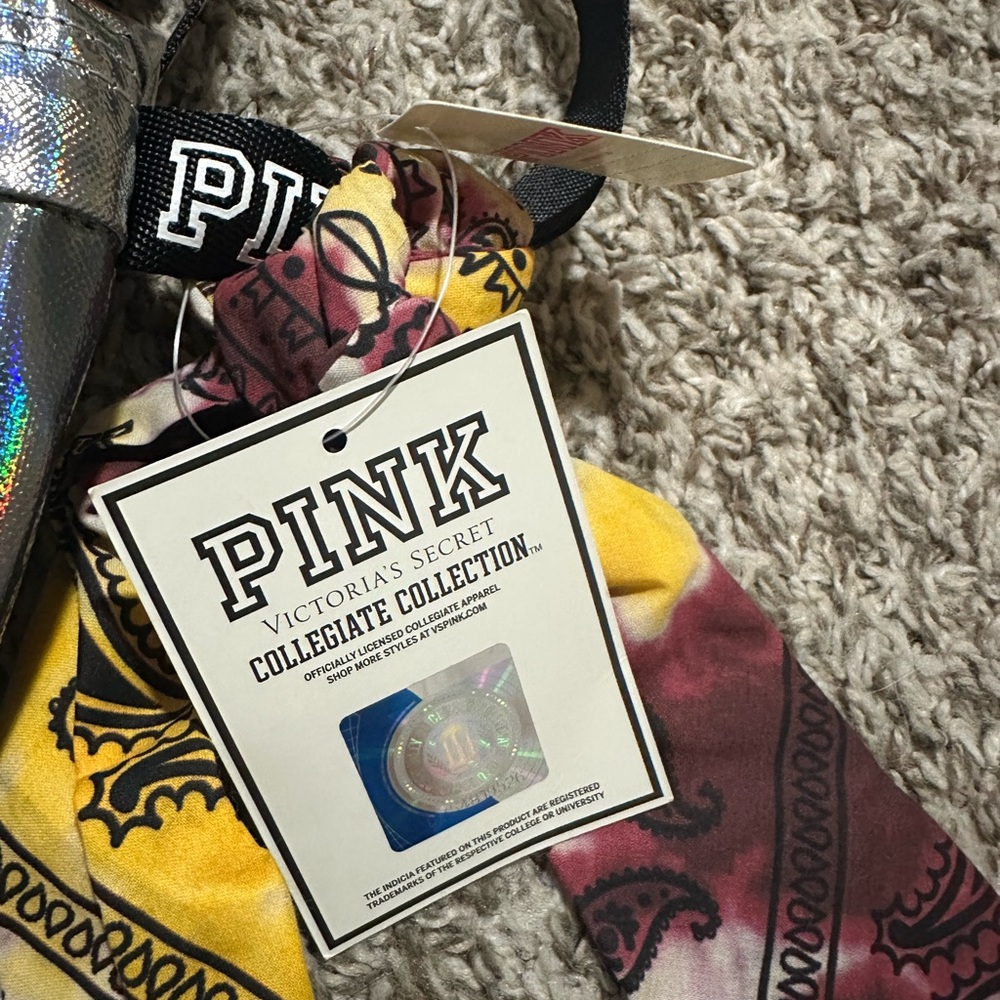 NWT Victoria Secret PINK Collegiate Collection Holographic Fanny Pack - Picture 3 of 5